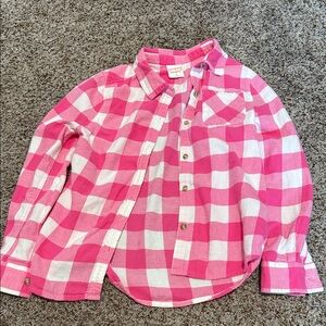 Ralph Lauren Kids Pink and White Checkered Shirt